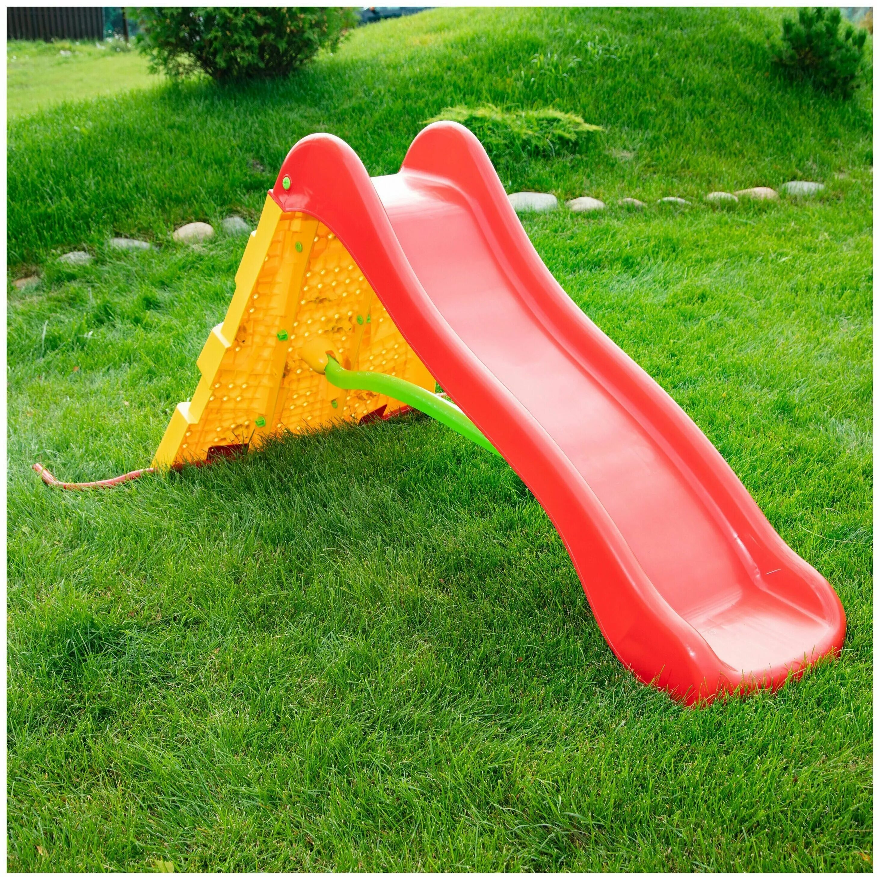 включи детскую горку.