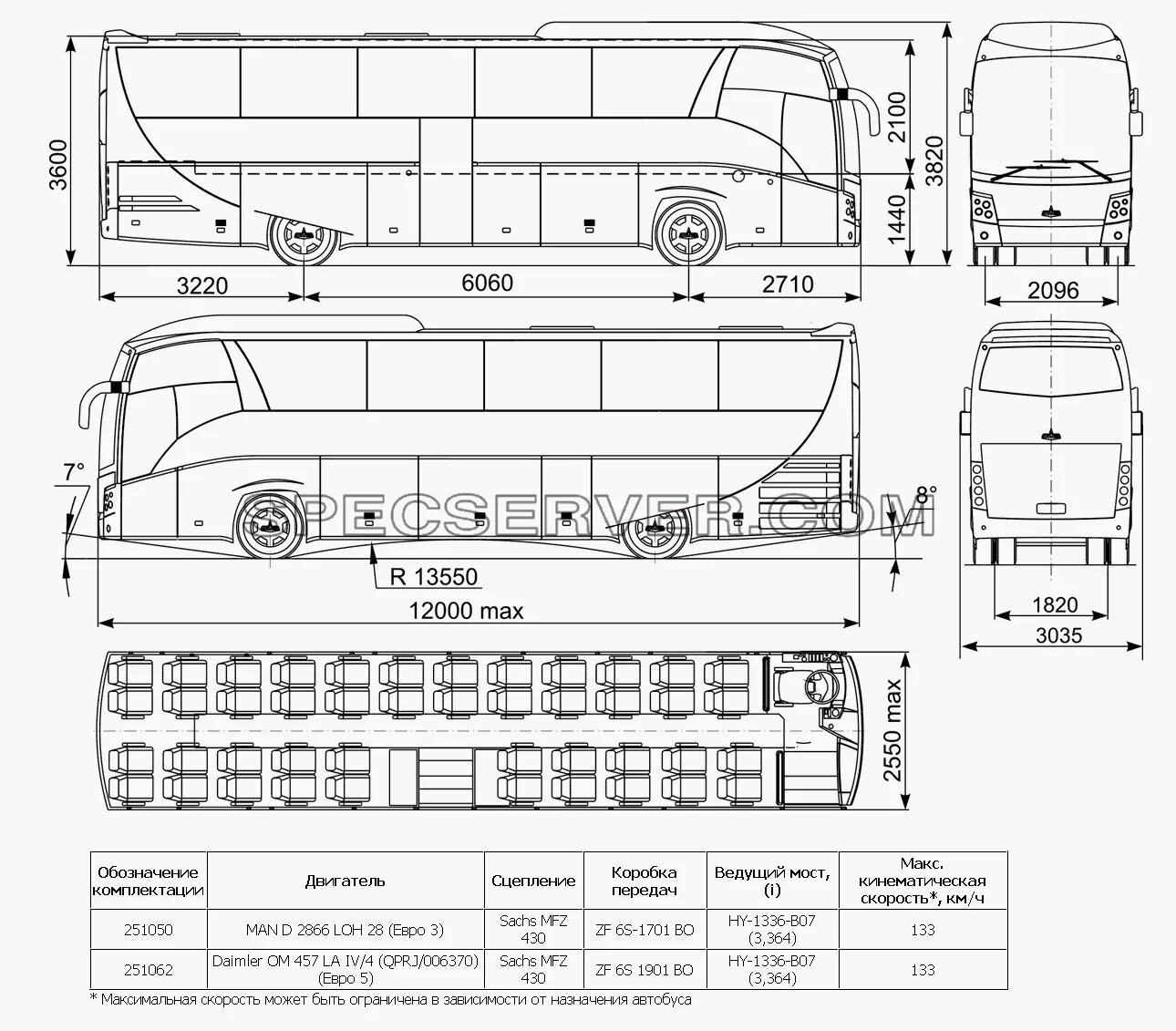 Какая длина автобуса. МАЗ 251 салон. Габариты МАЗ 251. Higer KLQ 6885 габариты кузова. МАЗ-251 автобус расположение мест.