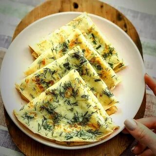 Просто кухня блины с сыром и укропом