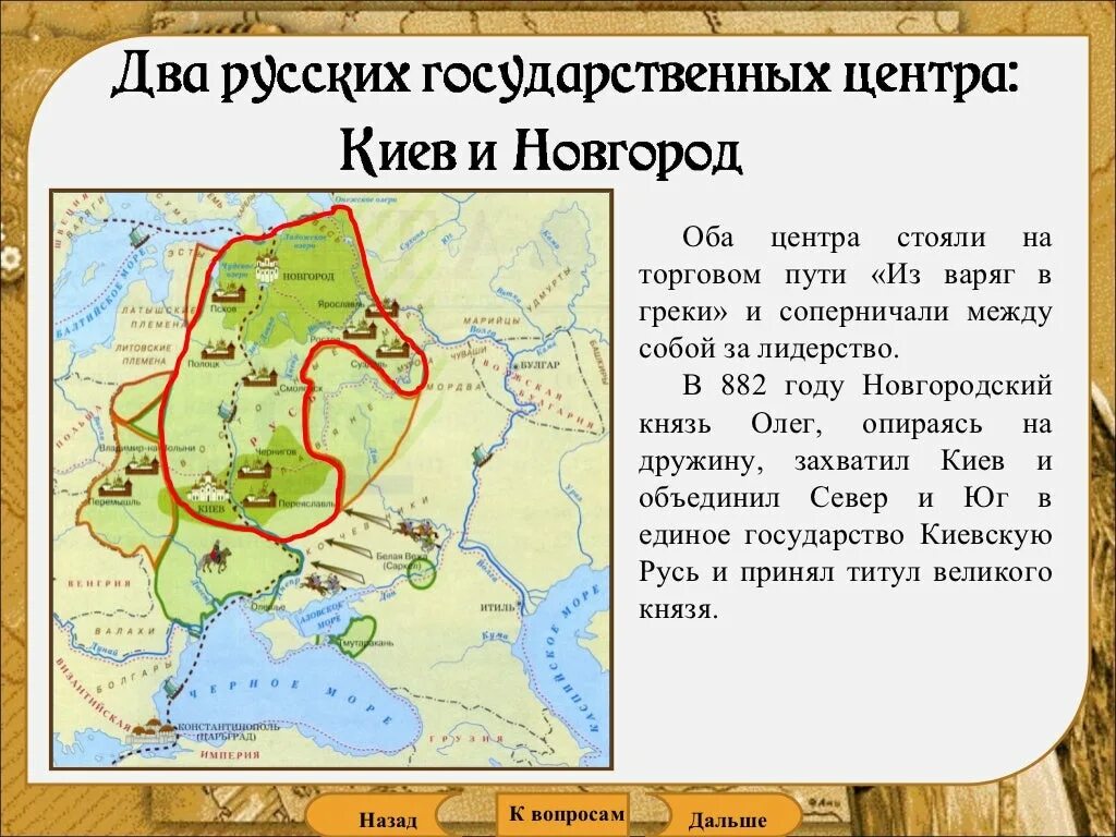 Образование киева и новгорода. Торговый путь из Варяг в греки. Путь из Варяг в греки князь. Торговые пути древней Руси из Варяг в греки.