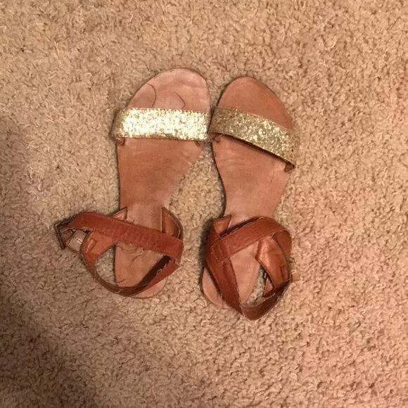 Worn sandals