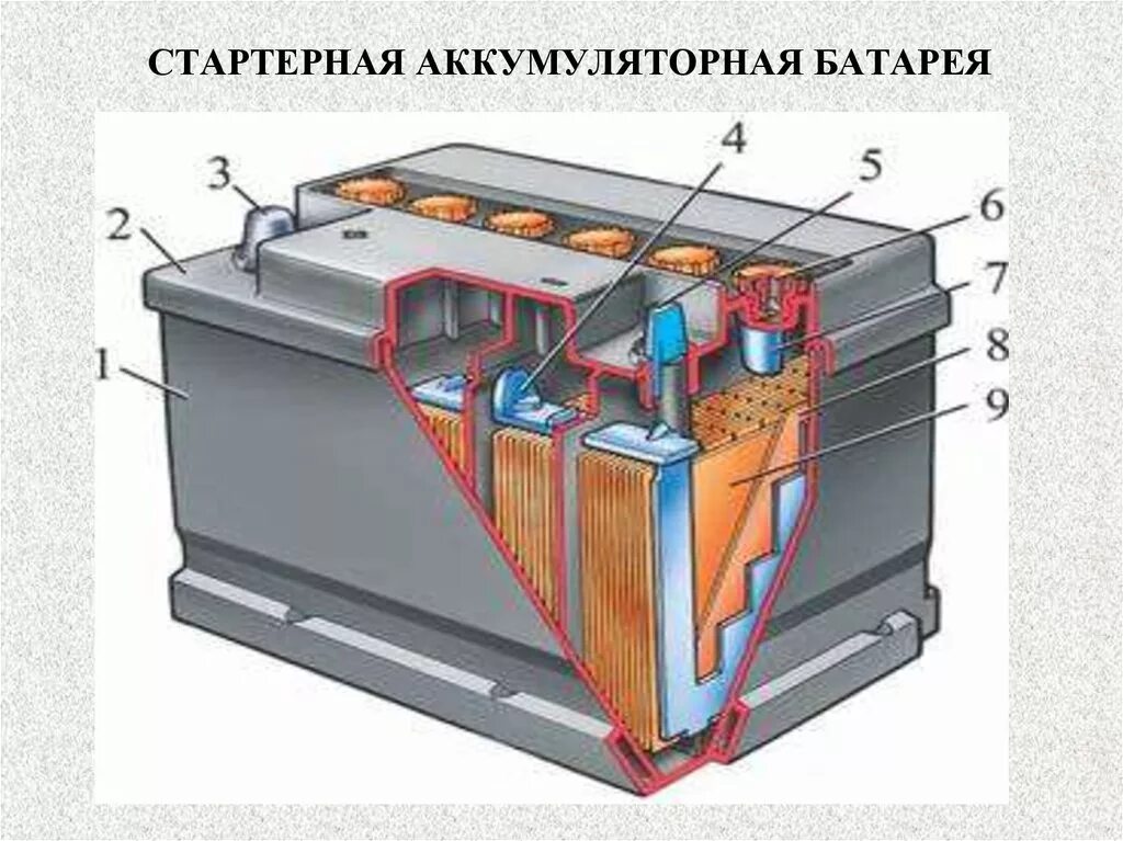 Устройство автомобильного АКБ. Из чего состоит аккумуляторная батарея автомобиля. Аккумуляторная батарея 12в автомобильная в разрезе. Батарея аккумуляторная свинцово-кислотная Стартерная 6ст 210l. Функции автомобильного аккумулятора