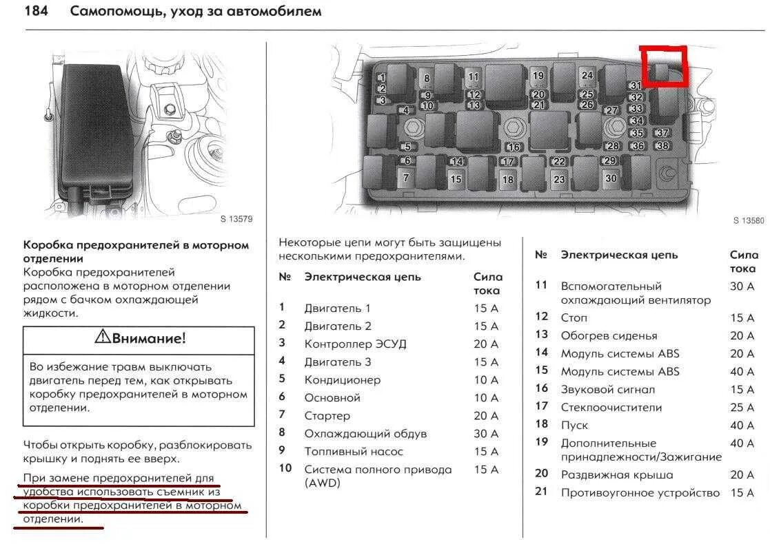 Опель антара предохранители и реле LkbAuto.ru