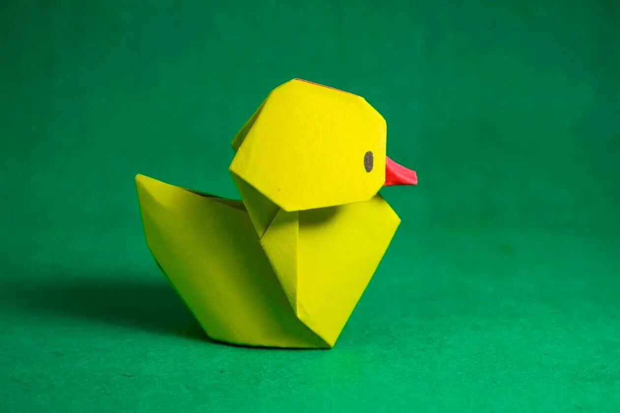 Как сделать уточку лалафанфан. Оригами утка. Утка оригами из бумаги. Оригами утенок. Бумажная уточка.
