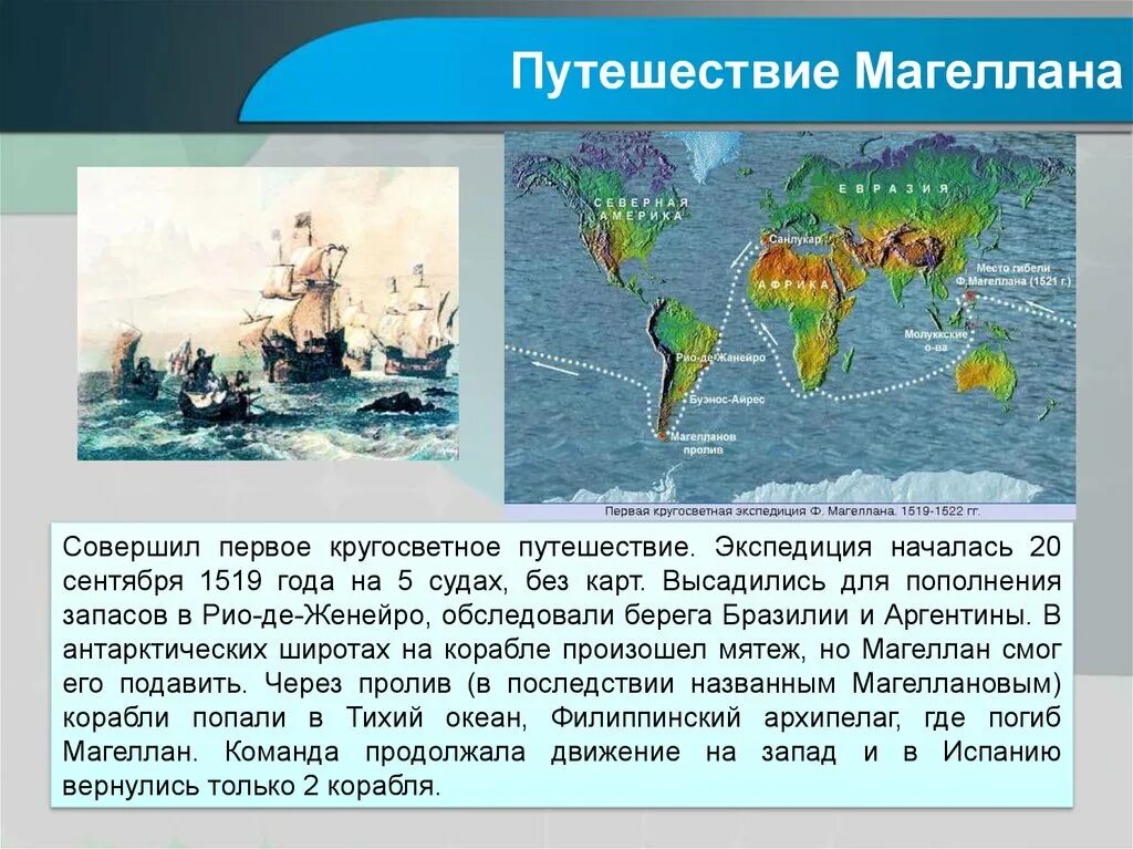 Кругосветное путешествие 5 класс. Путешествие Фернана Магеллана 1519-1522. Путешествие экспедиции Фернана Магеллана. Экспедиция Магеллана 1519 год. Экспедиция Фернана Магеллана 5 класс.