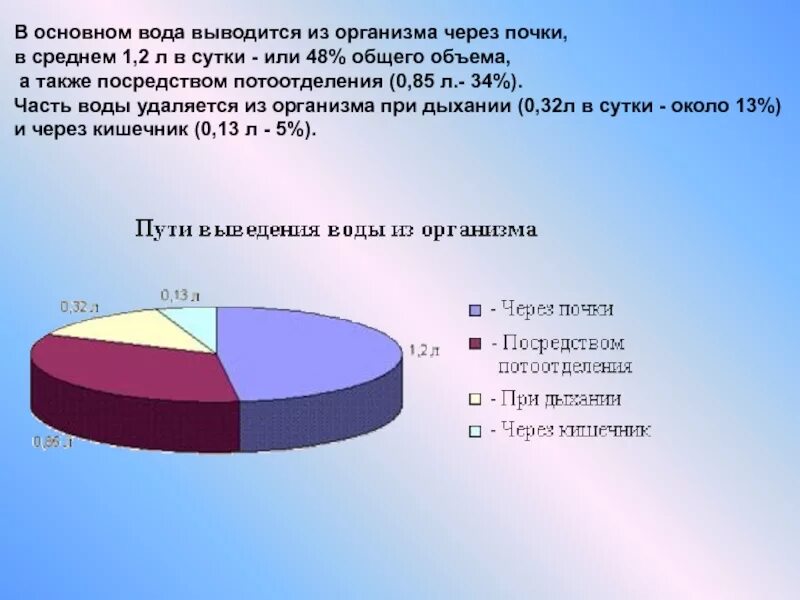 Через сколько выходит вода. Вода выводится из организма через. Как выводится вода из организма человека. Потери воды в организме ежедневно. Сколько воды удаляется через почки.