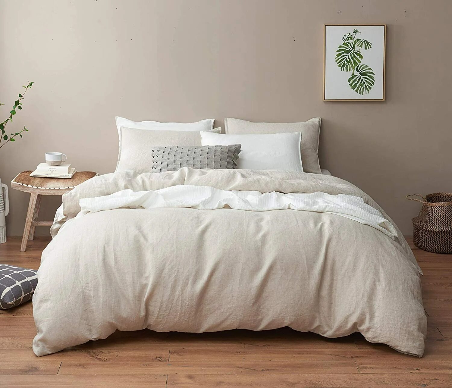 Bedding linens. Linen bedding. Стильные льняные пододеяльники. Linen bedding. Bed linen set.