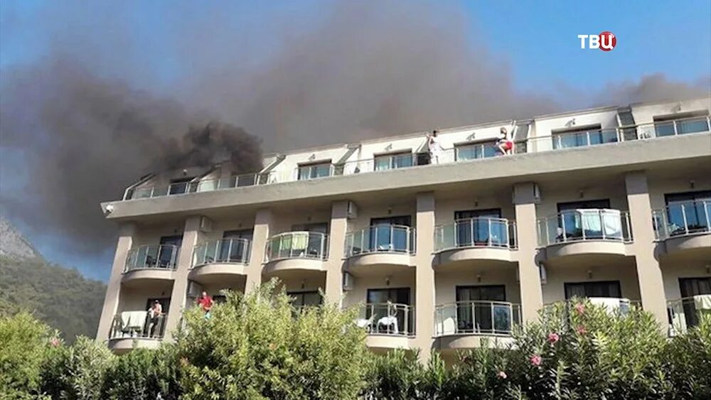 Турция горел отель