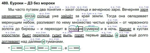 Заря мало по малу разгорается