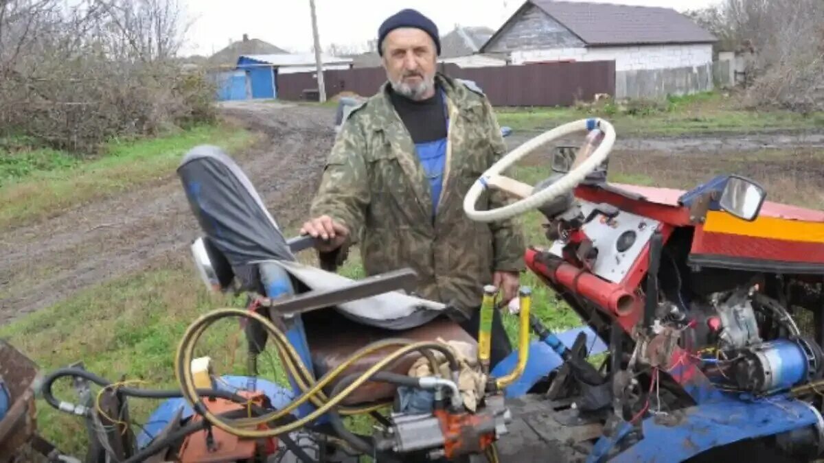 Белоруссии самодельная. Самодельный трактор находка для самодельщика.