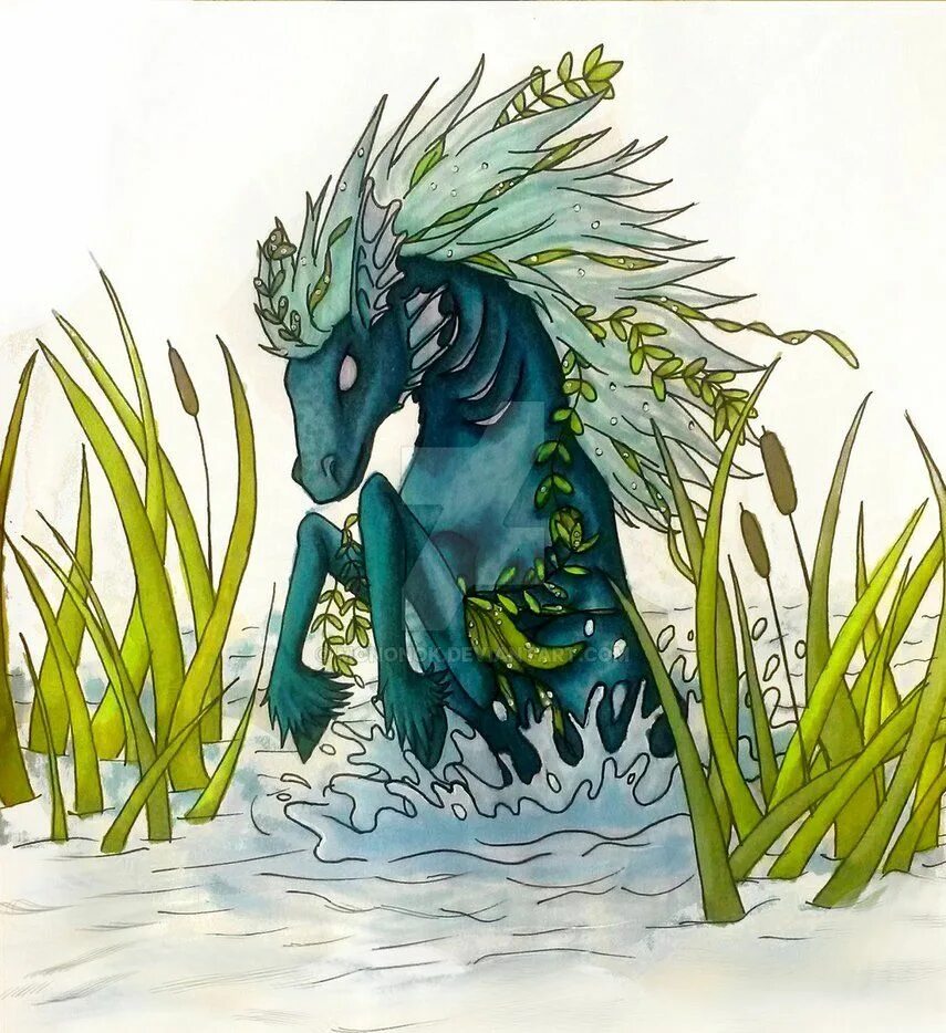 Водяная лошадь это. Келпи мифология. Келпи лошадь. Кельпи Кельтская мифология. Келпи Единорог.