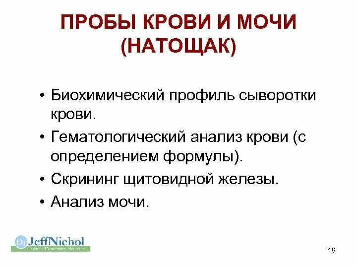 Проба сыворотки крови