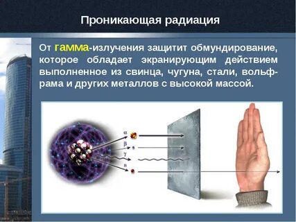 От проникающей радиации защищает
