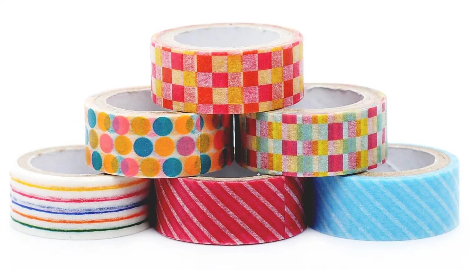 Малярная лента Washi Tape. Клейкая лента цветная (48х57). Скотч цветной декоративный. Скотч упаковочный цветной. Включи видео скотчей