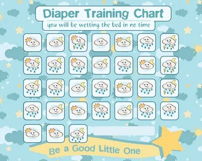 Diaper Training Chart downloadable Contains Sticker Files - Etsy.