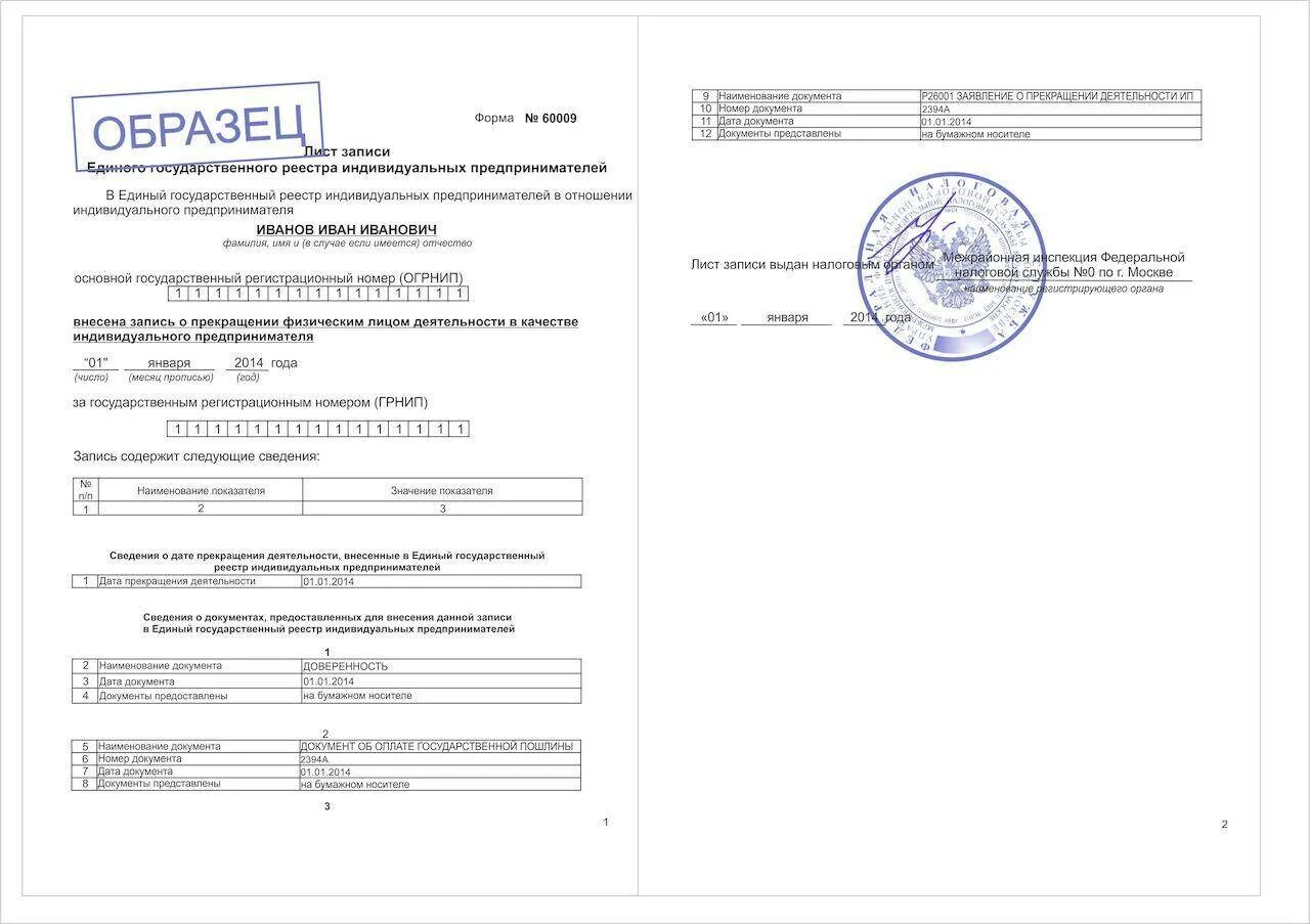 Ип сменил прописку. Как выглядит документ о закрытии ИП. Лист записи. Лист записи индивидуального предпринимателя о закрытии ИП. Лист записи ЕГРИП.