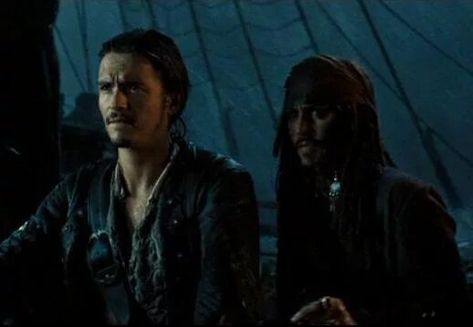 джек воробей и уилл тернер. орландо блум пираты карибского моря. капитан джек воробей с трубой. пираты карибского моря: сундук мертвеца фильм 2006. пираты карибского моря 4 дублеры.