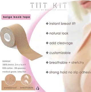 Boob Tap Breast Lift Tape Kit - Beige Clear Boob Tape – Boobyful Aid SECRET...