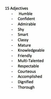 Friendly adjective