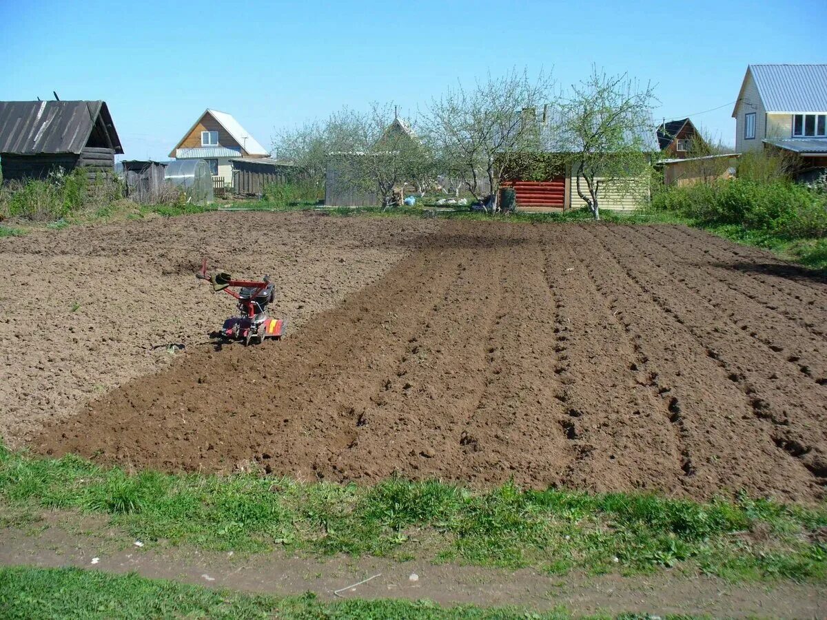 Пахота огородов