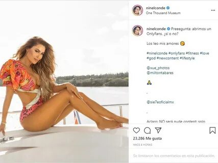 Ninel Conde abrirá OnlyFans y compartió un adelanto CHTV