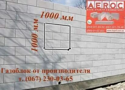 Квадратный метр газобетона