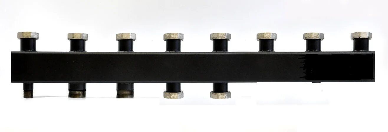 Warme wks 80 коллектор. Коллектор концевой нерегулируемый ROMMER (Rdg-0016-004023) 2(3) контура 1&quot;1/4. Коллектор warme wks85.2.f с накидными гайками. Распределительный коллектор warme wks 80b (4 выхода, черный)