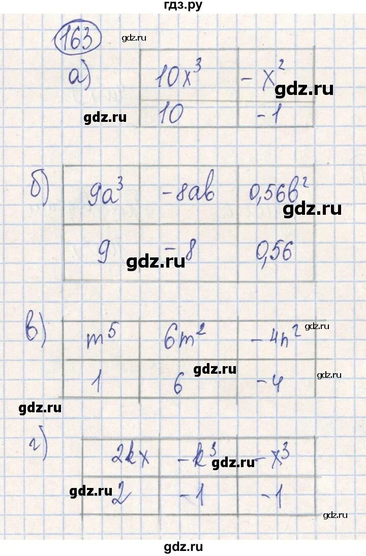 Страница 16 упражнение 39 алгебра 7 класс. Алгебра седьмой класс страница 39 упражнение 163.