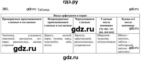 Упр 283 по русскому языку 5 класс