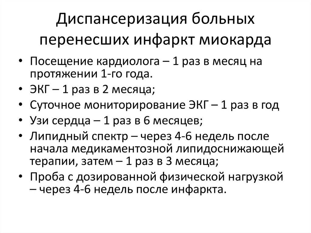 Группы учета больных. Инфаркт миокарда диспансерное наблюдение. Диспансерное наблюдение после инфаркта миокарда. Динамическое наблюдение при остром инфаркте миокарда. Диспансерное наблюдение с острым инфарктом миокарда.