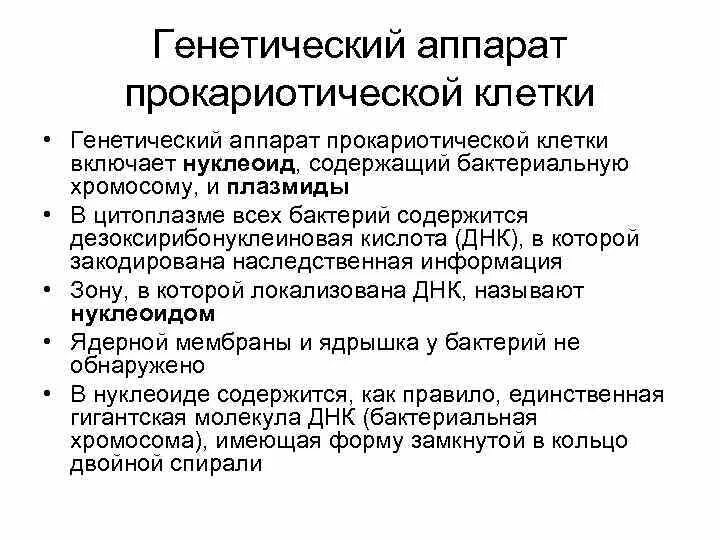 Наследственный аппарат клетки