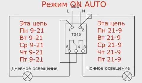 Таймер тэ 15 программирование