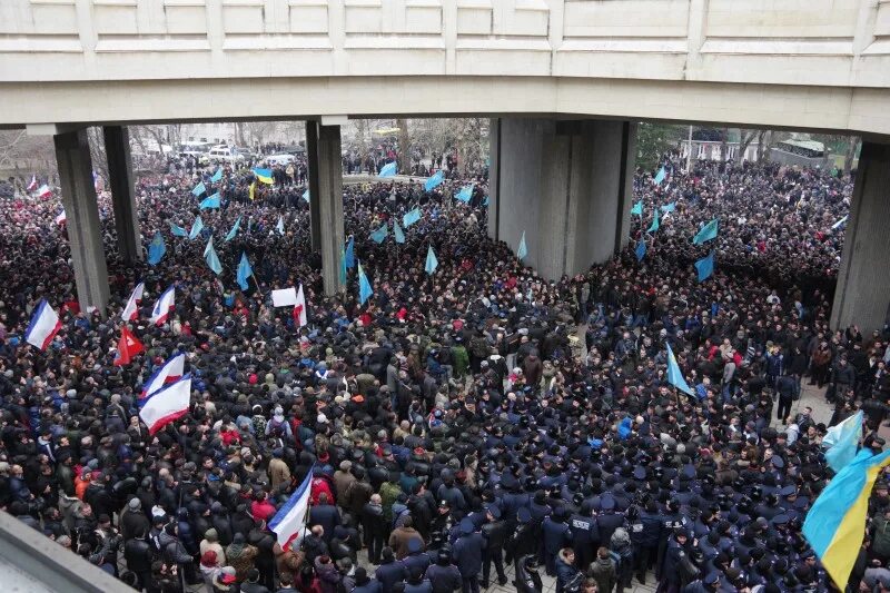 Митинг в симферополе