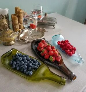 Тарелка из бутылки
