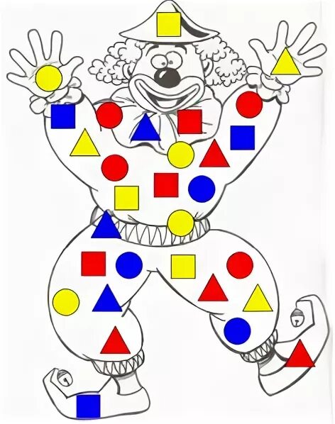 Геометрические клоуны. Клоун геометрическими фигурами. Клоун из геометрических фигур. Клоуны с разными геометрическими фигурами. Аппликация цирк из геометрических фигур.