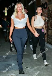 Stassie Karanikolaou outside TAO Restaurant West Hollywood Editorial.