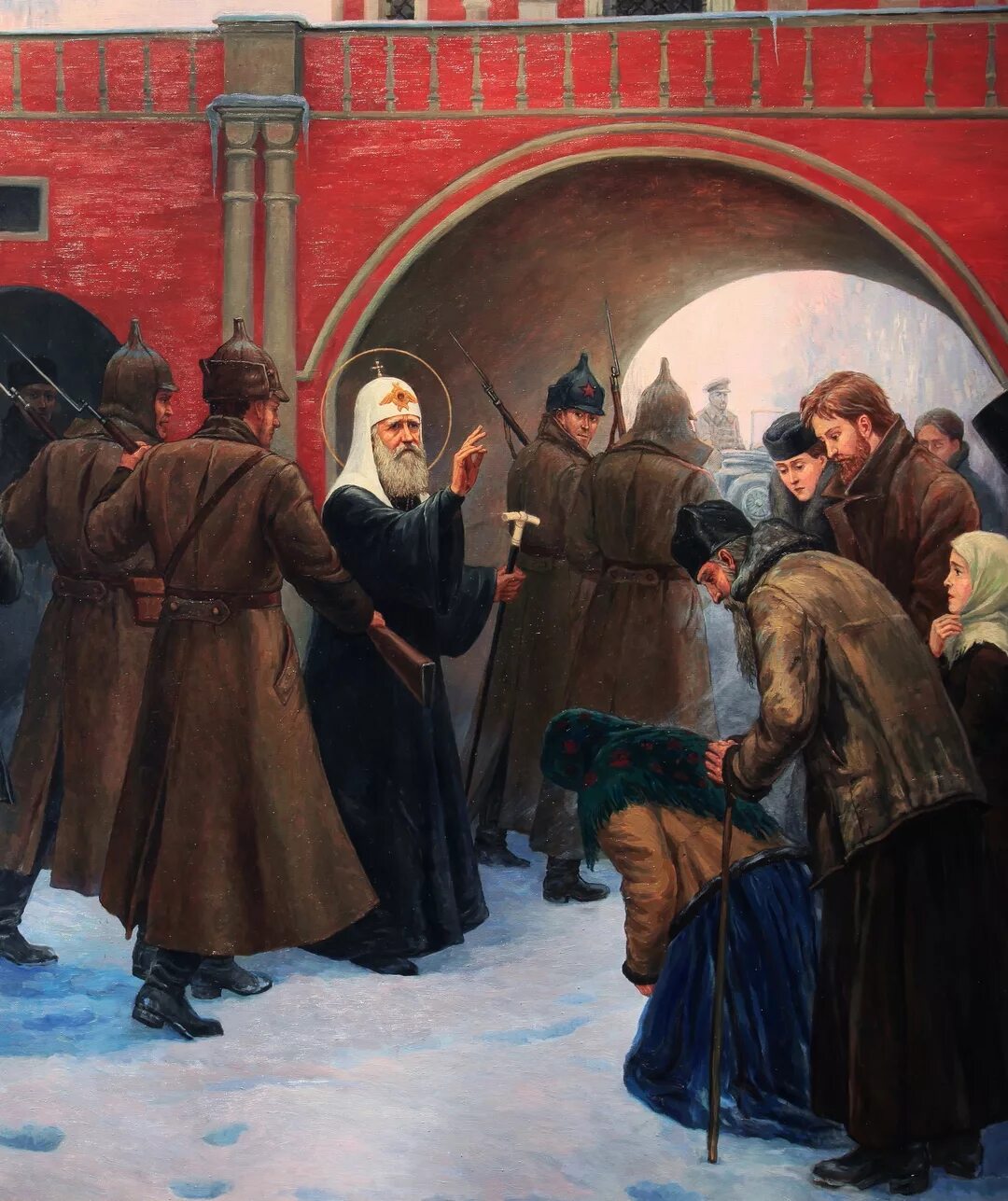 Православные большевики. Арест Патриарха Тихона картина.