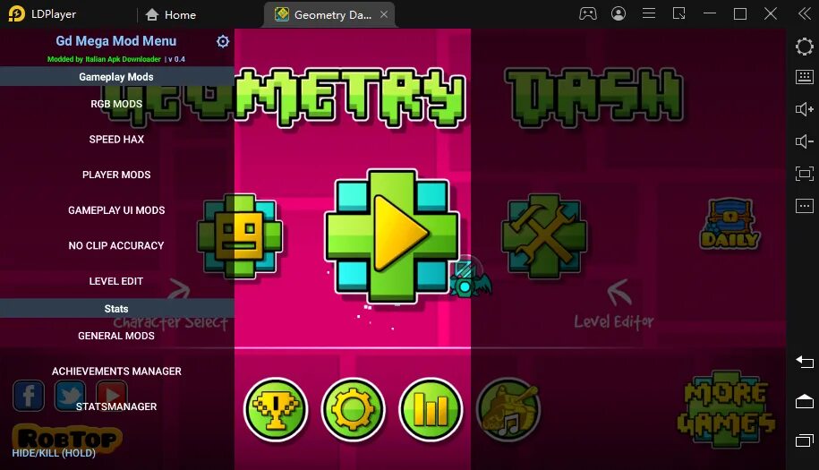 Чг мод меню 4.0 0. Геометрии Дэш меню. Geometry Dash меню. Мод меню геометрия дешь. Чит на Geometry Dash.