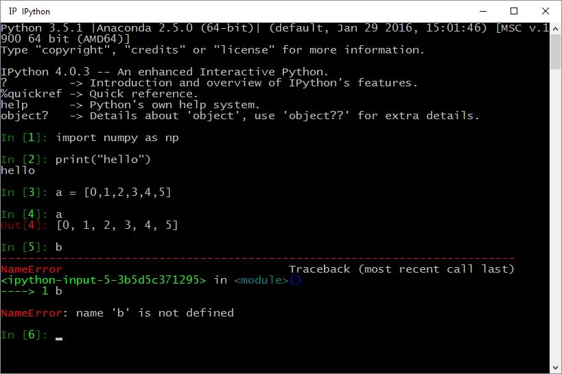 Import ipython. IPYTHON. Подсветка синтаксиса Python. IPYTHON (interactive Python). IPYTHON install.