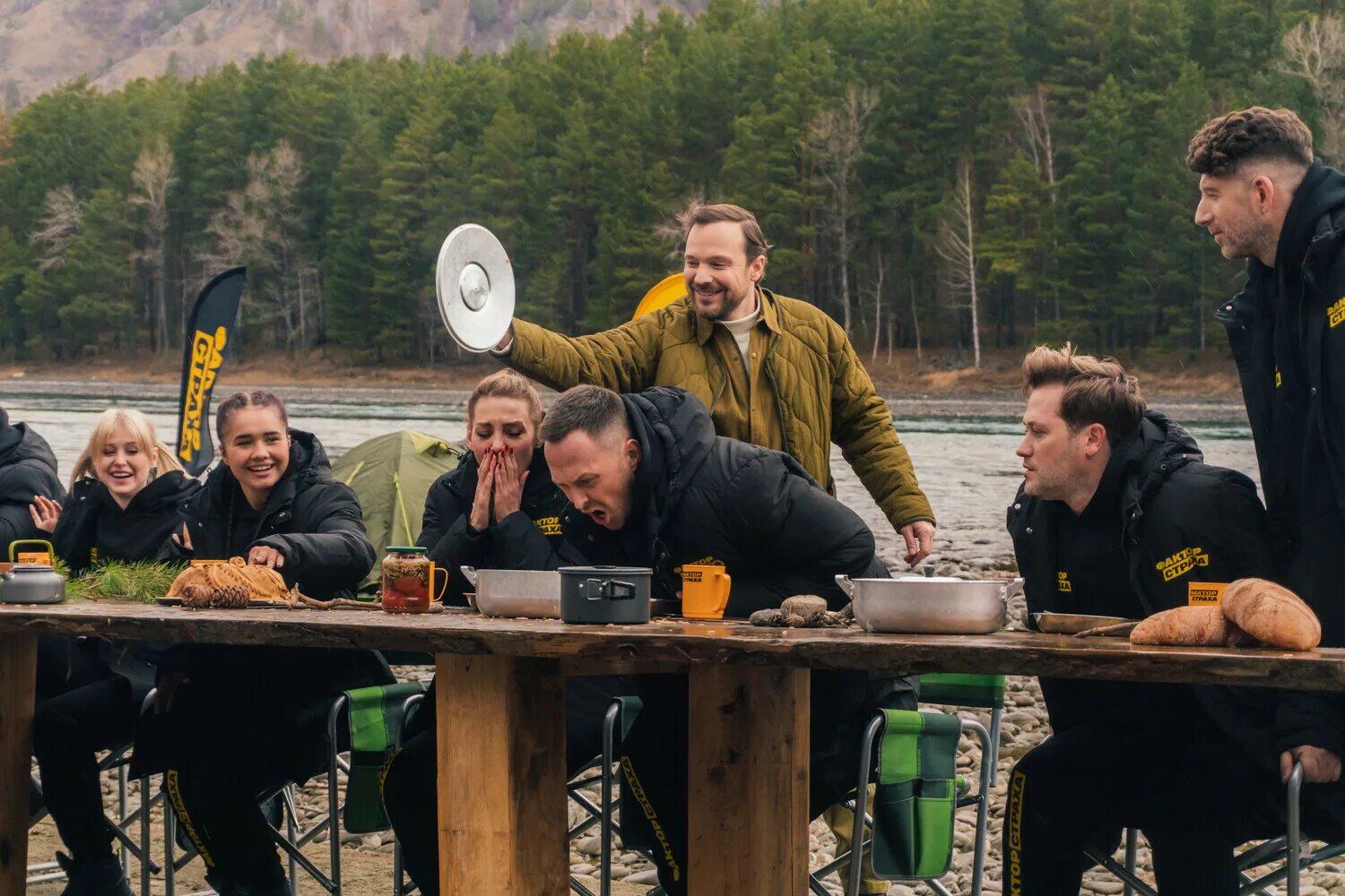 испытание тайгой фактор. фактор страха 2021. фактор страха стс. фактор страха стс. фактор страха телепередача кадры.