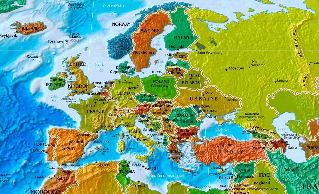 Как получить карту европа. Карта европы со странами. политическая карта мира европа крупно. физико-политическая карта европы. политическая карта европы 2025 на русском со странами.