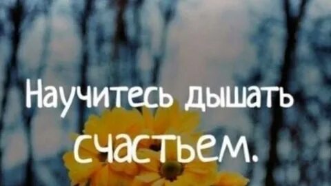 Дышите счастьем