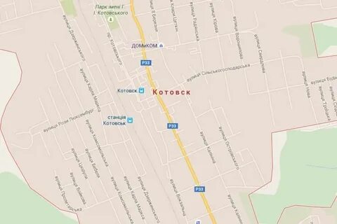 Котовск на карте