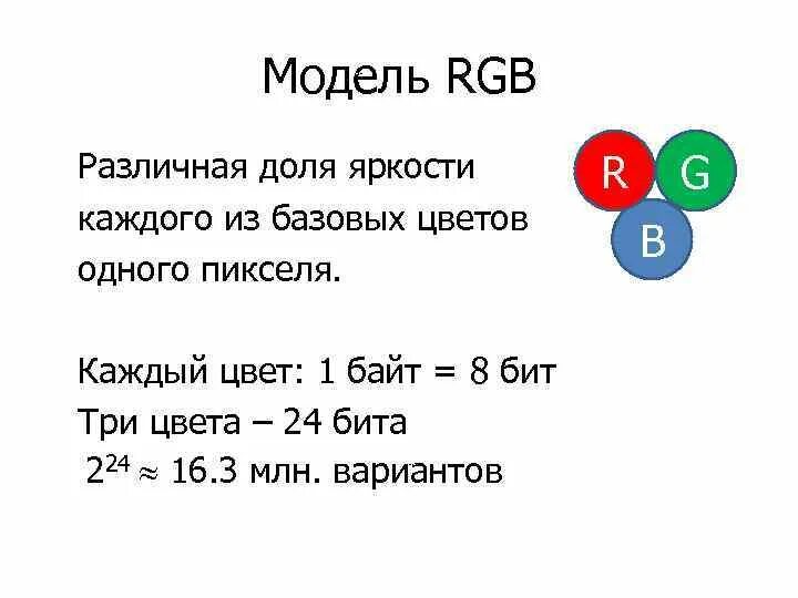 Модель RGB. 3. Таблица: кодирование цвета тремя битами (RGB). Таблица кодировки цветов RGB. RGB яркость каждого из базовых цветов. Коды в модели rgb