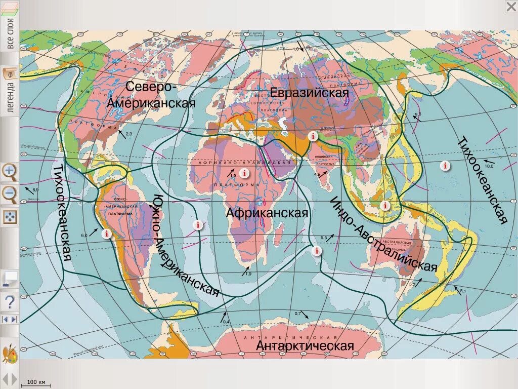 Границы литосферных плит география 7 класс. Границы литосферных плит 7 класс. Границы литосферных плит на контурной карте 7 класс.