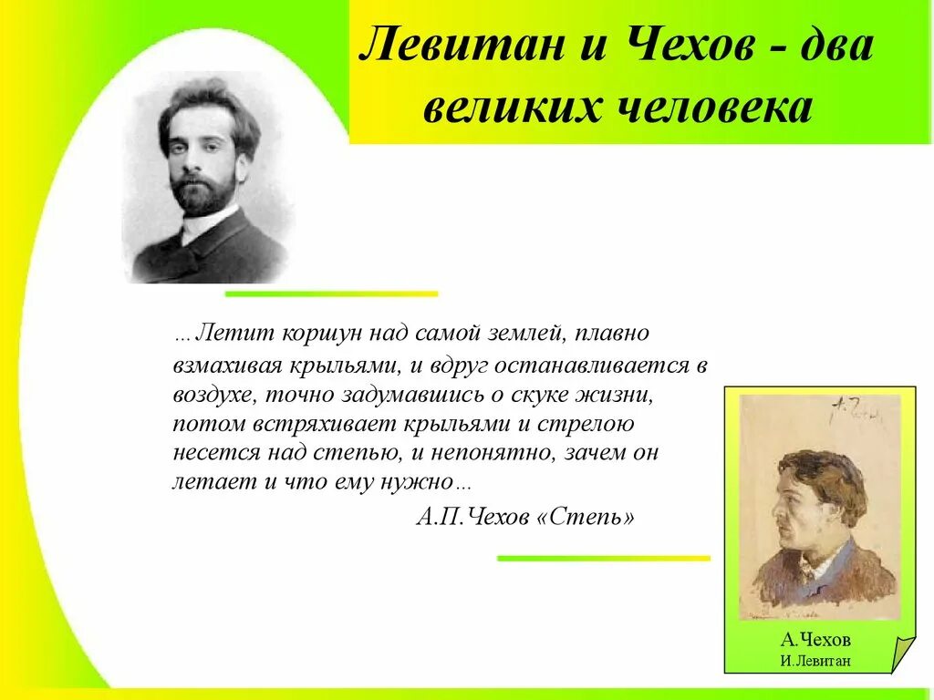 Что сближает людей произведения. Левитан друг Чехова. Левитан портрет Чехова. Левитан художник и Чехов.