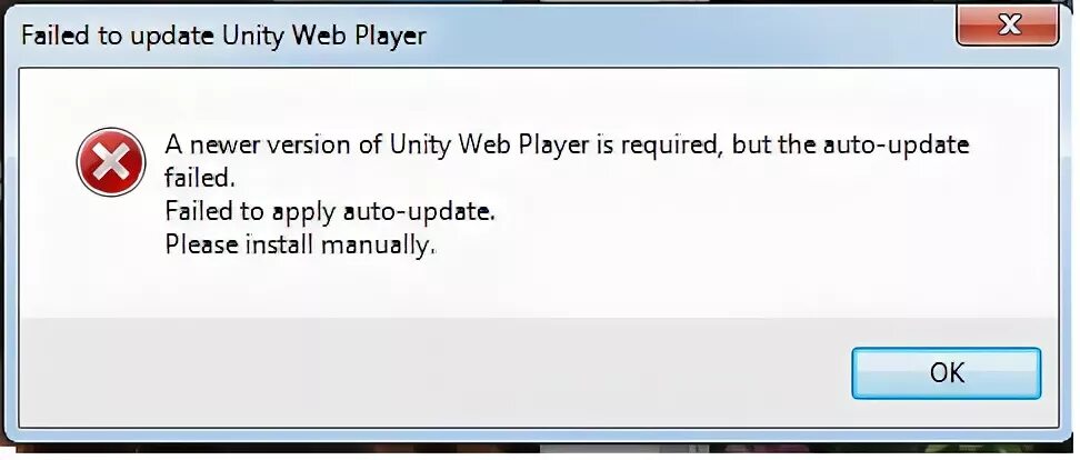 Update failure