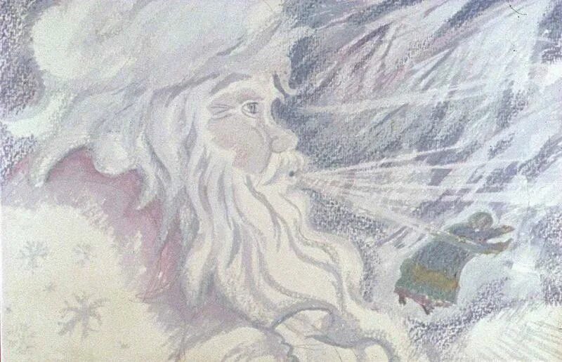 Мороз солнце и ветер. Дед Мороз дует. Мороз иллюстрация. Метель рисунок. Иллюстрация к сказке Морозко.