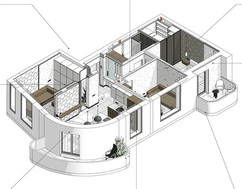 Ревит дизайн интерьера Gallery of Blocks: Plug-in for Interior Design in Revit 4