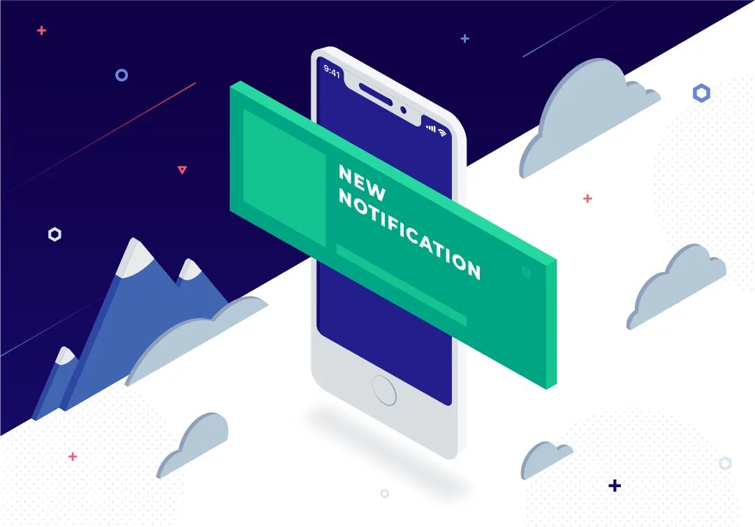 Update push. Пуш трафик. web push ads. push-реклама фон. notification ads.